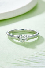 Load image into Gallery viewer, Moissanite Silver Ring-Moissanite 925 Sterling Silver Solitaire Ring | moissanite ring
