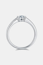 Load image into Gallery viewer, Moissanite Silver Ring-Moissanite 925 Sterling Silver Solitaire Ring | moissanite ring
