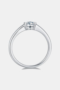 Moissanite Silver Ring-Moissanite 925 Sterling Silver Solitaire Ring | moissanite ring