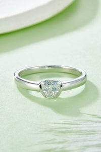 Moissanite Silver Ring-Moissanite 925 Sterling Silver Solitaire Ring | moissanite ring