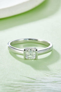 Moissanite Silver Ring-Moissanite 925 Sterling Silver Solitaire Ring | moissanite ring