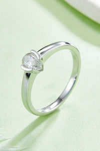 Moissanite Silver Ring-Moissanite 925 Sterling Silver Solitaire Ring | moissanite ring