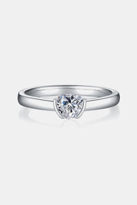 Moissanite Silver Ring-Moissanite 925 Sterling Silver Solitaire Ring | moissanite ring