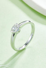 Load image into Gallery viewer, Moissanite Silver Ring-Moissanite 925 Sterling Silver Solitaire Ring | moissanite ring
