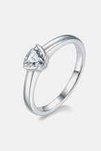 Load image into Gallery viewer, Moissanite Silver Ring-Moissanite 925 Sterling Silver Solitaire Ring | moissanite ring
