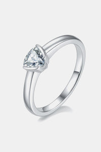 Moissanite Silver Ring-Moissanite 925 Sterling Silver Solitaire Ring | moissanite ring