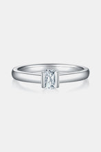 Load image into Gallery viewer, Moissanite Silver Ring-Moissanite 925 Sterling Silver Solitaire Ring | moissanite ring
