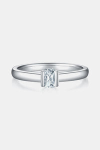 Moissanite Silver Ring-Moissanite 925 Sterling Silver Solitaire Ring | moissanite ring