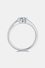 Load image into Gallery viewer, Moissanite Silver Ring-Moissanite 925 Sterling Silver Solitaire Ring | moissanite ring
