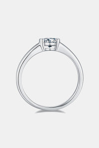 Moissanite Silver Ring-Moissanite 925 Sterling Silver Solitaire Ring | moissanite ring