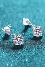 Load image into Gallery viewer, Moissanite Earrings-Moissanite Drop Earrings | moissanite earrings
