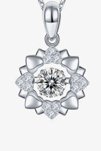 Load image into Gallery viewer, Moissanite Necklace-Moissanite Flower Shape Pendant Necklace | moissanite necklace
