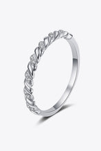 Load image into Gallery viewer, Moissanite Ring-Moissanite Rhodium-Plated Half-Eternity Ring | moissanite ring
