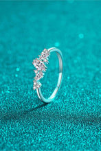 Load image into Gallery viewer, Moissanite Ring-Moissanite Rhodium-Plated Ring | moissanite ring
