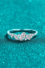 Load image into Gallery viewer, Moissanite Ring-Moissanite Rhodium-Plated Ring | moissanite ring
