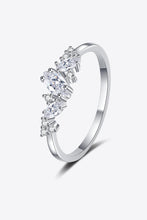 Load image into Gallery viewer, Moissanite Ring-Moissanite Rhodium-Plated Ring | moissanite ring
