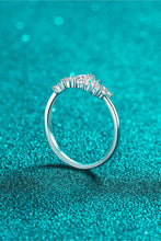 Load image into Gallery viewer, Moissanite Ring-Moissanite Rhodium-Plated Ring | moissanite ring
