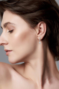 Moissanite Earrings-Moissanite Star Drop Earrings | moissanite earrings