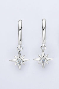 Moissanite Earrings-Moissanite Star Drop Earrings | moissanite earrings