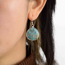 Load image into Gallery viewer, Womens Fashion Earrings-Natural Stone Teardrop Earrings | earrings
