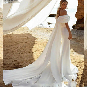 Beach Wedding Dress-Off the Shoulder Bridal Gown | Wedding Dresses