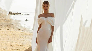 Beach Wedding Dress-Off the Shoulder Bridal Gown | Wedding Dresses