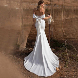 Mermaid Beach Wedding Dress-Off the Shoulder Bridal Gown | Wedding Dresses