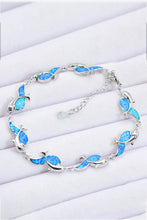 Load image into Gallery viewer, Silver Bracelet-Opal Dolphin 925 Sterling Silver Bracelet | Accessories/Jewelry
