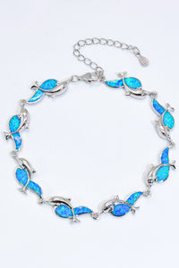 Silver Bracelet-Opal Dolphin 925 Sterling Silver Bracelet | Accessories/Jewelry