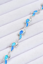 Load image into Gallery viewer, Silver Bracelet-Opal Dolphin 925 Sterling Silver Bracelet | Accessories/Jewelry
