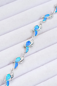 Silver Bracelet-Opal Dolphin 925 Sterling Silver Bracelet | Accessories/Jewelry