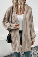 Load image into Gallery viewer, Womens Sweater-Open Front Cardigan with Pockets
