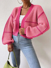 Load image into Gallery viewer, Womens Sweater-Open Front Dropped Shoulder Cardigan | sweater
