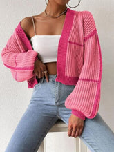 Load image into Gallery viewer, Womens Sweater-Open Front Dropped Shoulder Cardigan | sweater
