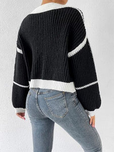 Womens Sweater-Open Front Dropped Shoulder Cardigan | sweater