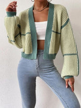 Load image into Gallery viewer, Womens Sweater-Open Front Dropped Shoulder Cardigan | sweater
