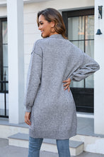 Load image into Gallery viewer, Womens Sweater-Open Front Dropped Shoulder Cardigan with Pocket | Coat &amp; Jacket &amp; Cardigan
