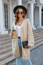 Load image into Gallery viewer, Womens Sweater-Open Front Dropped Shoulder Cardigan with Pocket | Coat &amp; Jacket &amp; Cardigan
