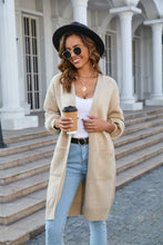 Load image into Gallery viewer, Womens Sweater-Open Front Dropped Shoulder Cardigan with Pocket | Coat &amp; Jacket &amp; Cardigan
