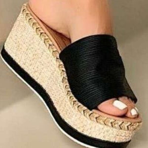 Womens Sandals-PU Leather Open Toe Sandals