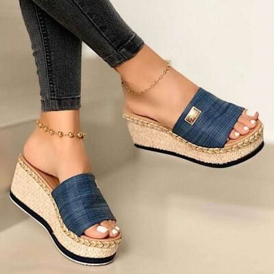 Womens Sandals-PU Leather Open Toe Sandals