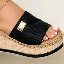 Load image into Gallery viewer, Womens Sandals-PU Leather Open Toe Sandals
