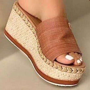 Womens Sandals-PU Leather Open Toe Sandals