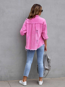 Womens Jacket-Pink Denim Jacket | Multi-Colors Denim Jacket | Denim Jacket