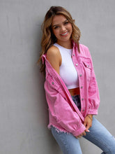 Load image into Gallery viewer, Womens Jacket-Pink Denim Jacket | Multi-Colors Denim Jacket | Denim Jacket
