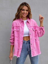 Load image into Gallery viewer, Womens Jacket-Pink Denim Jacket | Multi-Colors Denim Jacket | Denim Jacket
