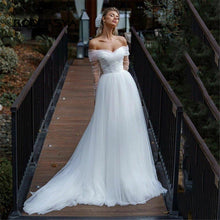 Load image into Gallery viewer, A Line Wedding Dress-Princess Bridal Gown | Wedding Dresses
