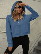 Load image into Gallery viewer, Womens Top-Raglan Sleeve Zip-Up Hoodie with Pocket | Coat &amp; Jacket &amp; Cardigan
