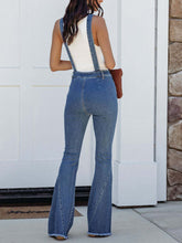 Load image into Gallery viewer, Blue Jean Overall-Blue Jean Raw Hem Denim Overall
