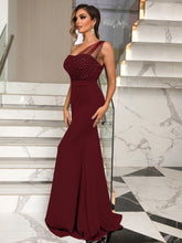 Load image into Gallery viewer, Womens Formal Dress-Rhinestone One-Shoulder Formal Dress | Dresses
